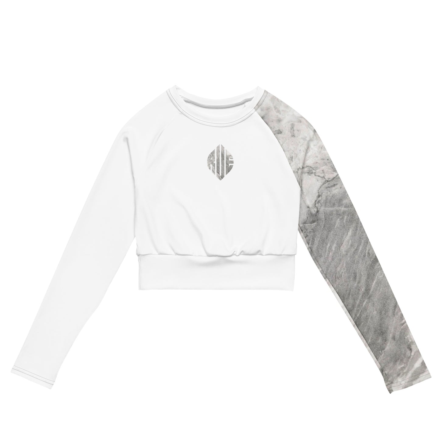 Nimbus long-sleeve crop top