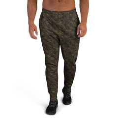 RUEVADO Faded Instinct — Gold / Noir Joggers