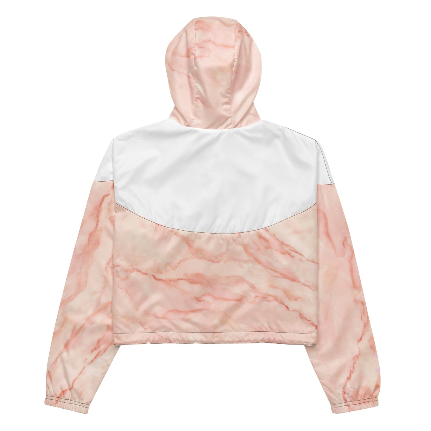 Rose Quartz cropped windbreaker