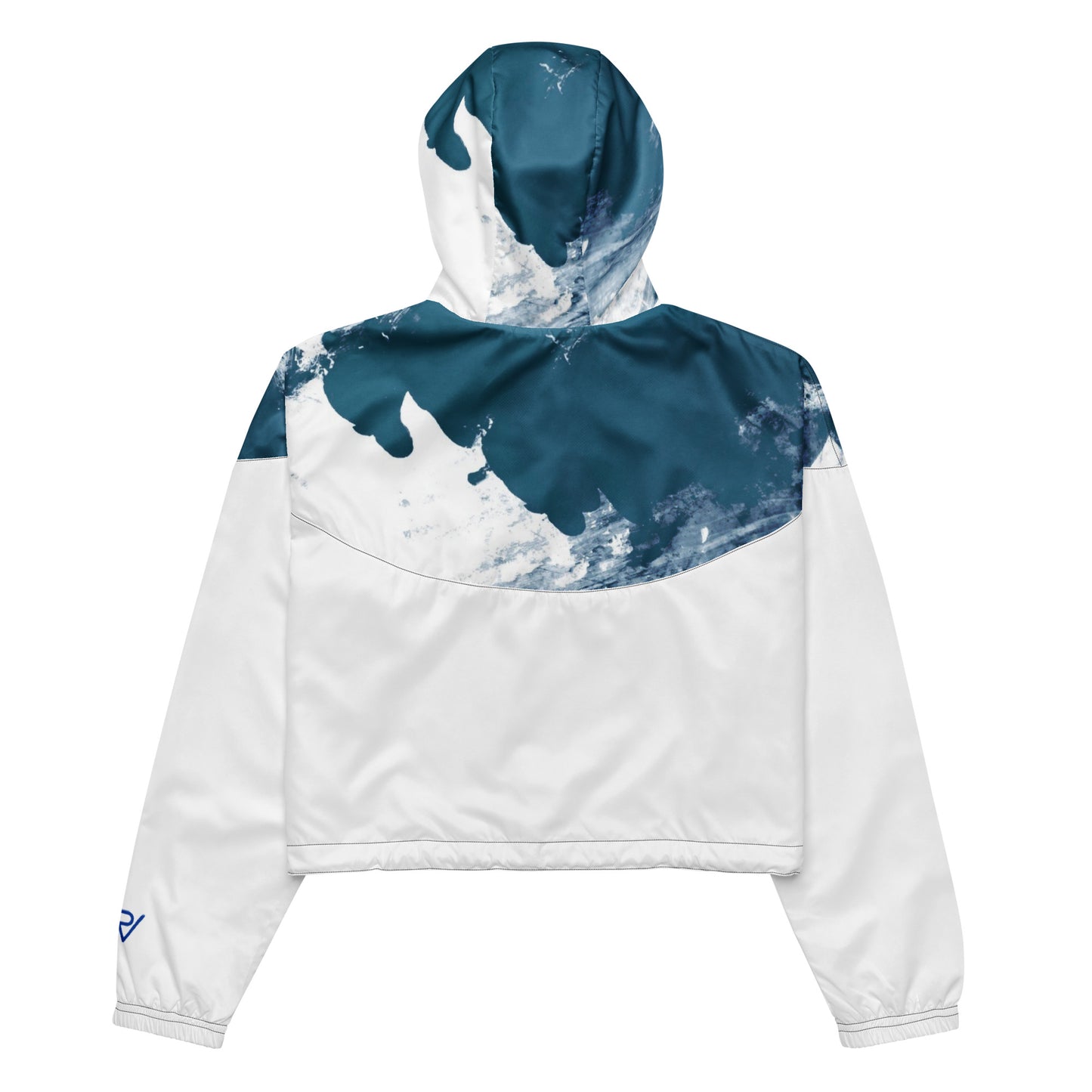 Splash cropped windbreaker