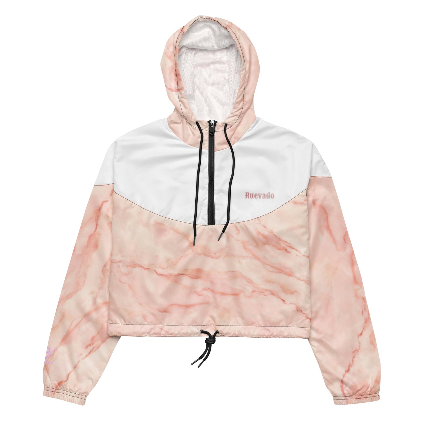 Rose Quartz cropped windbreaker