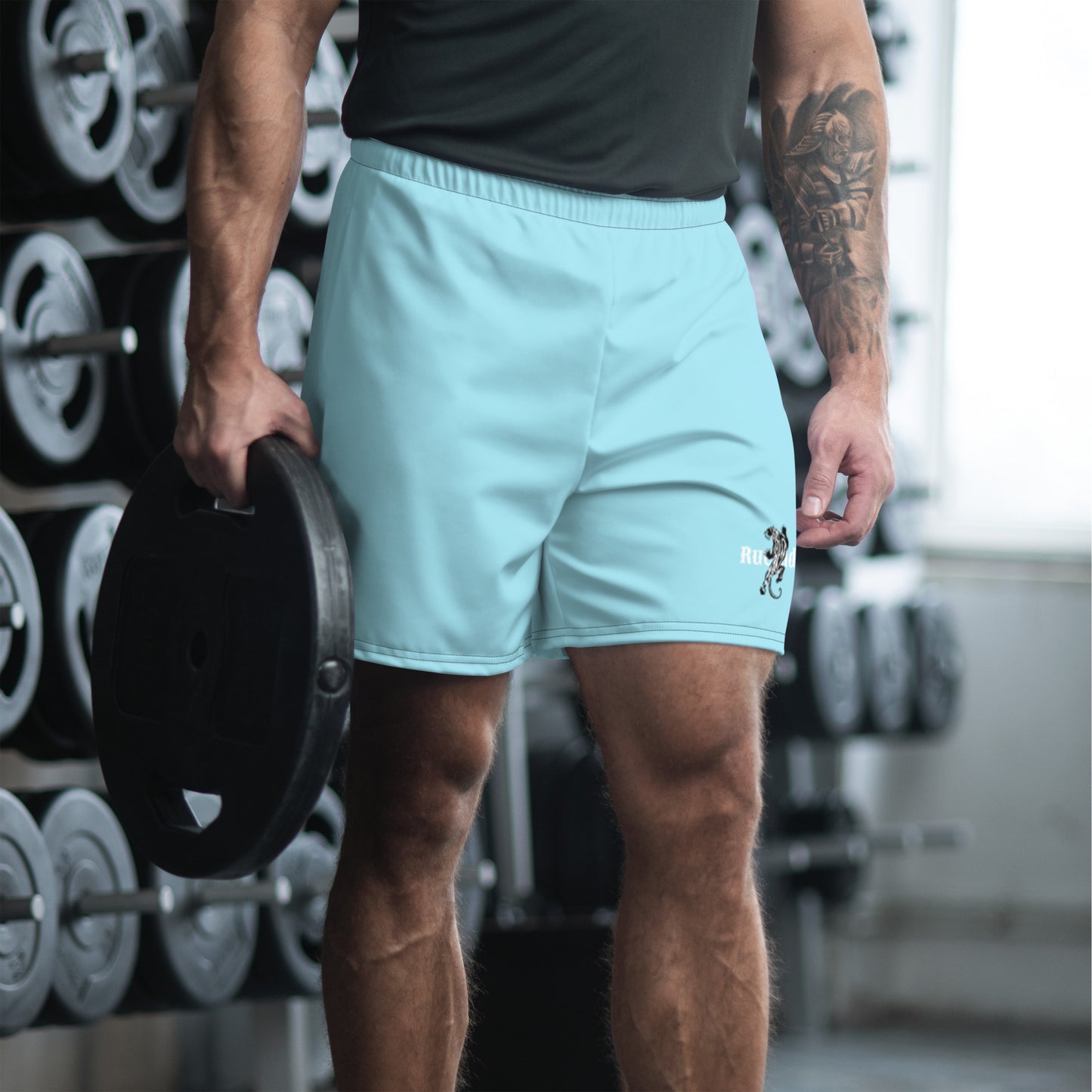 Lepion Sky Blue Athletic Shorts