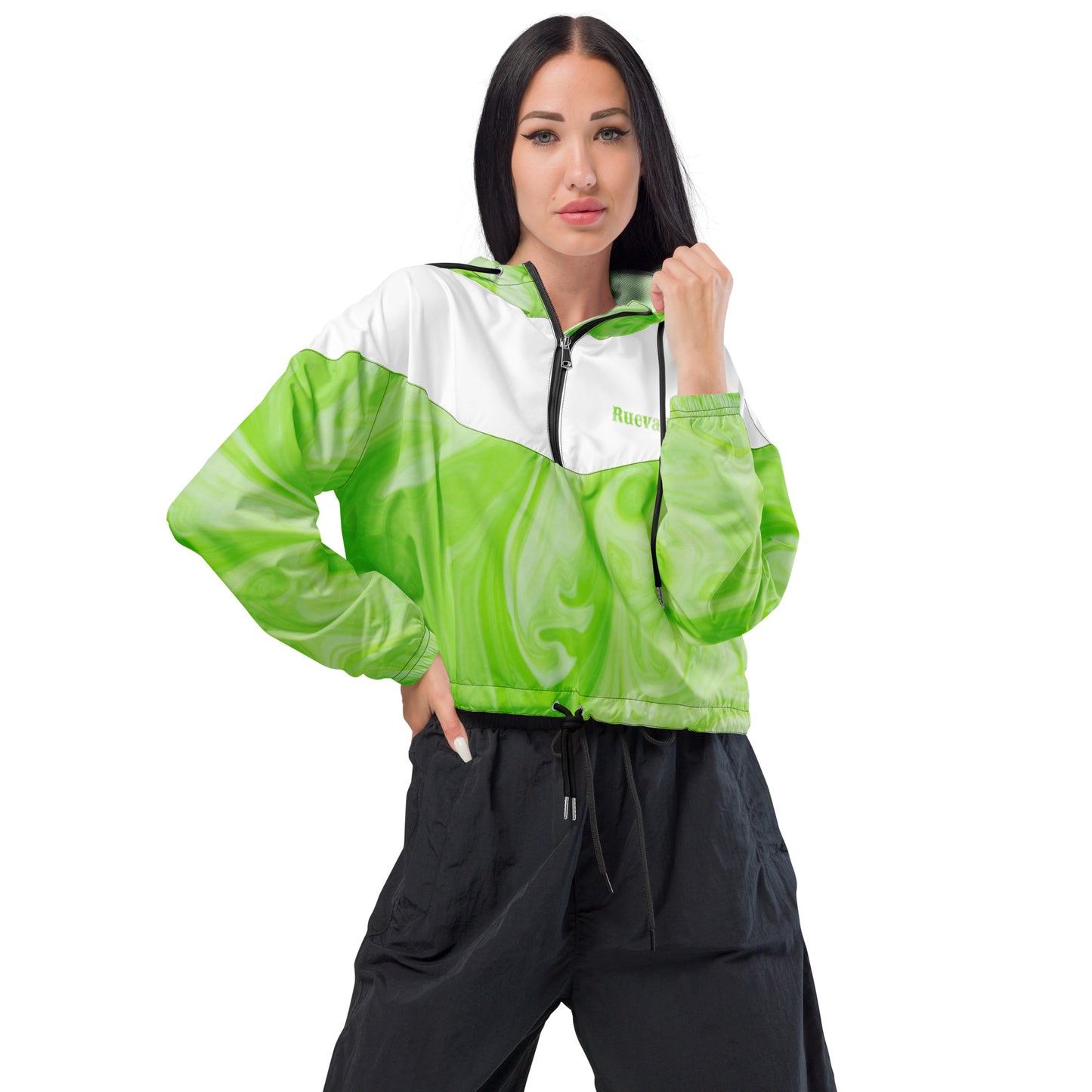 Slime cropped windbreaker