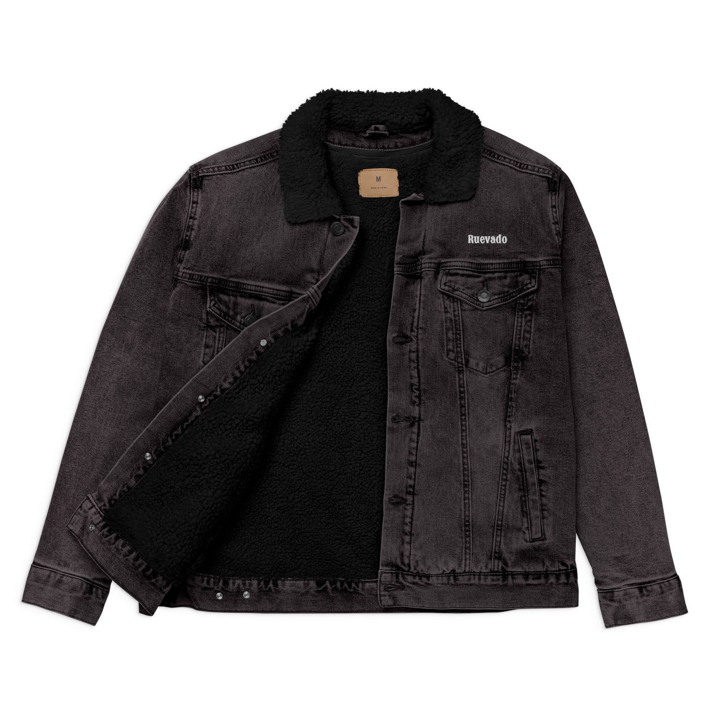 Rue V denim sherpa jacket