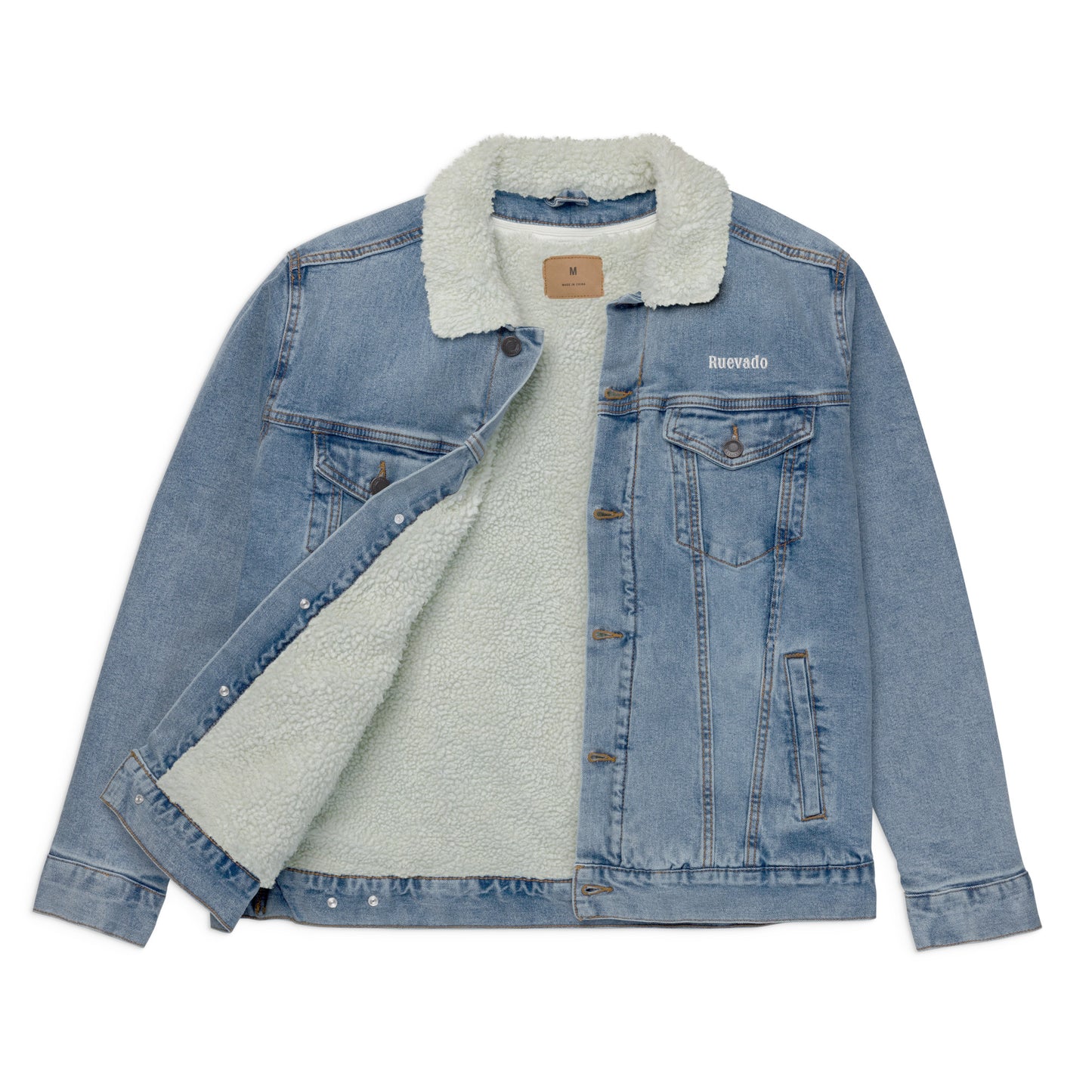 Rue V denim sherpa jacket